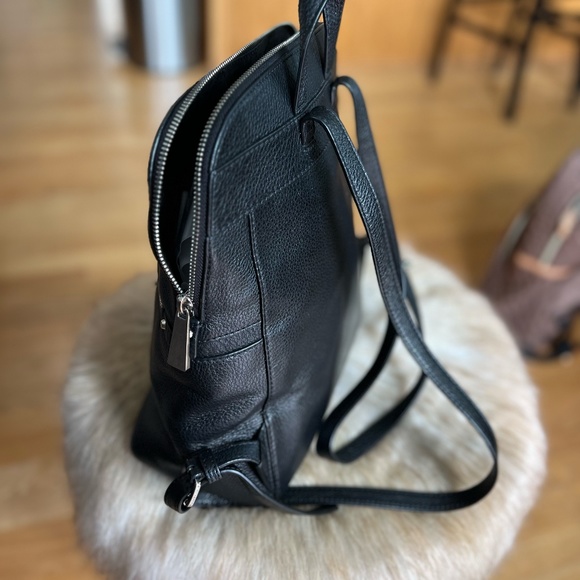 Michael Kors Black Leather Backpack - Medium - Picture 5 of 7